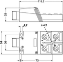 Caja p-sensor-actuador c-bornes resorte