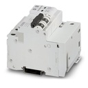 Combinación de protección contra sobretensiones tipo 2 y fusible previo de descargador, con monitorización del descargador y del fusible previo, en combinación con contacto de indicación remota. Ejecución: Sistema de 3 conductores (L1, N, PE), montaje en 