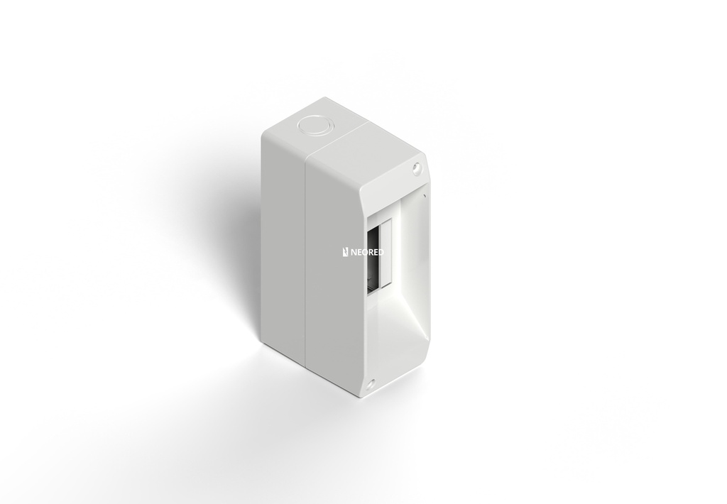 Dis-Caja ext. TM 2 bocas s/tapa - Blanca