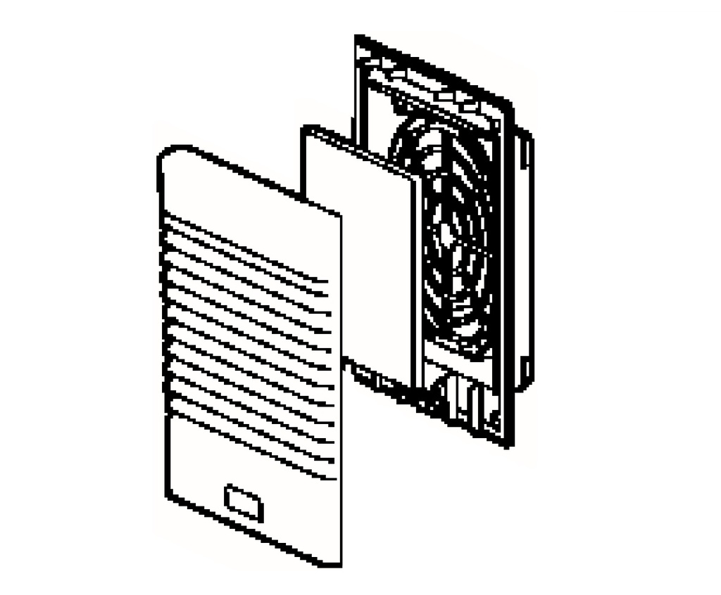 Kit Ventilación de Salida 148x170 Color Beige