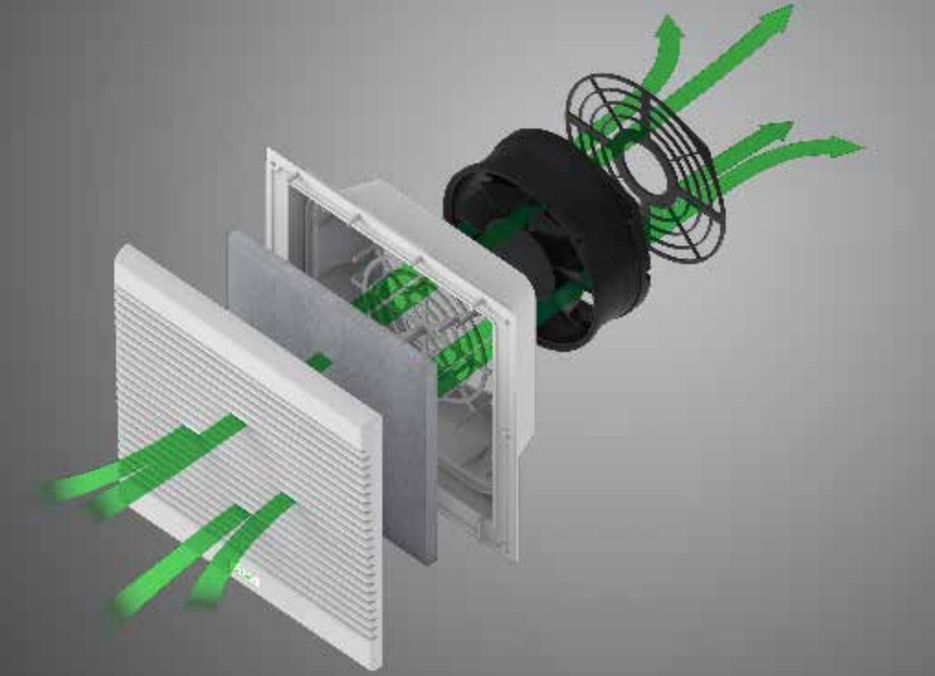 Kit Ventilación de Salida 248x248 Color Beige