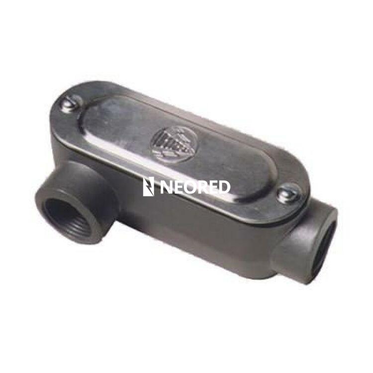 Dis-Caja paso oval  1_ NPT 2v C AlFo c-tapa