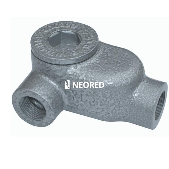 Dis-Caja paso oval  1_1/4 NPT 2v LB AlFo c-tap