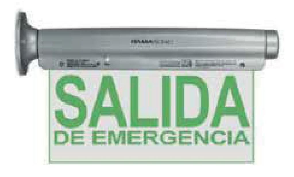 Señalizador autónomo - LED alta luminosidad SALIDA EMERGENCIA 12L