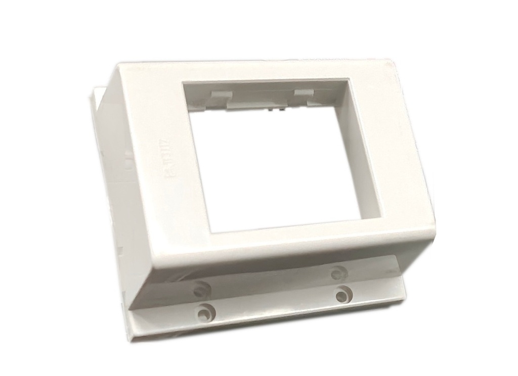 Tapa Porta Módulos Doble (Ideal SCHUKO) Blanco