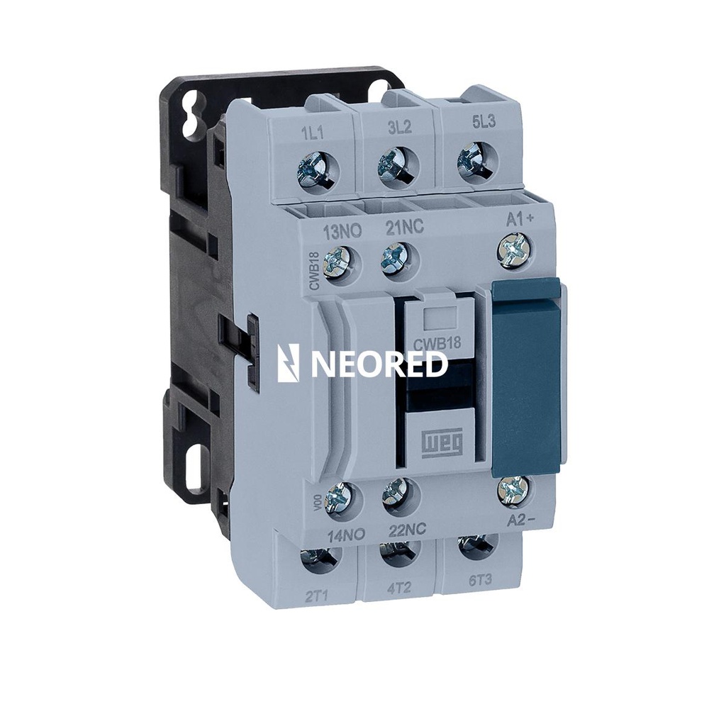 Contactor Tripolar 12A - AC3 - Bob 110Vca - 1NA + 1 NC - CWB12-11-30 D13