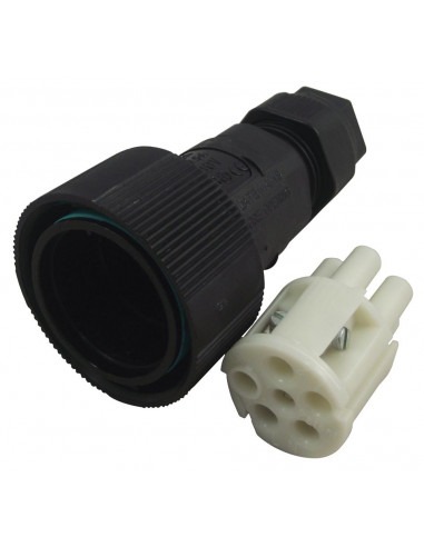 Conector estanco 5x 0,5/1,5 hembra IP68