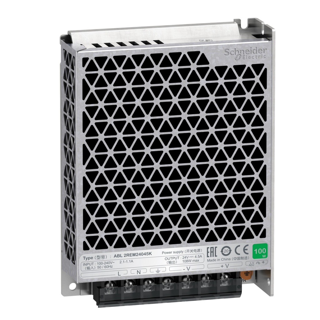 ABL2 - Fuente de Alimentacion monofasica, 100-240VCA/24VCC, 4,5A/100W