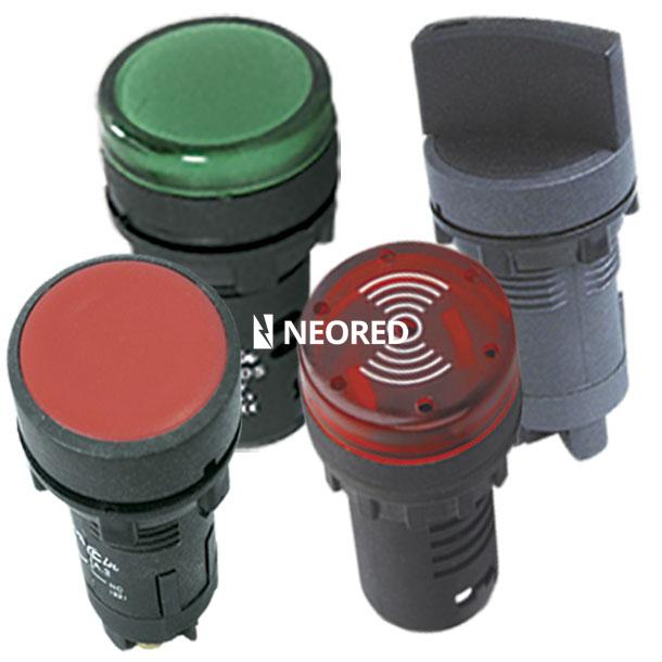 MONOBLOQUE PLASTICOS PILOTO 22MM MULTILED C/DOBLE IND. 24VCA