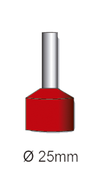 PUNTERA HUECA SECCION 25MM