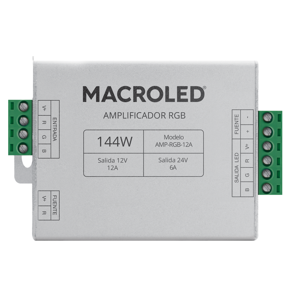 AMPLIFICADOR RGB - 12AMP (10 MTS)
