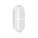 TORTUGA MACROLED OVAL MARCO BLANCO 12W - IP54 - AC100-265V - FP:0,9 - 1080 lm - BLANCO FRIO