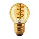 Lampara tipo gota Golden ambar 3w Macroled calido