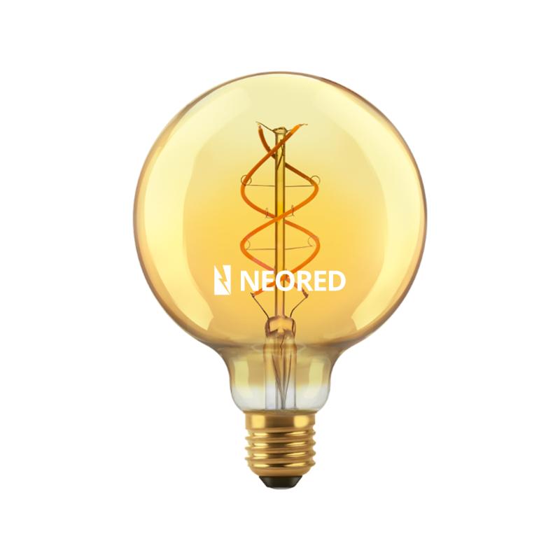 Lampara tipo globo Golden Ambar 5w Macroled calido