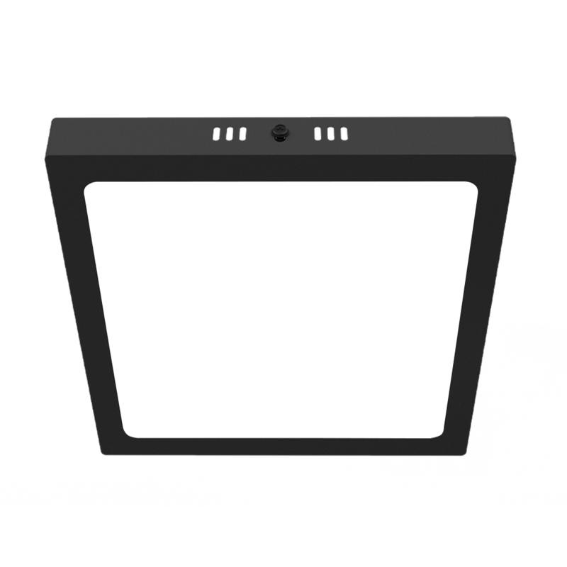 Panel plafon cuadrado negro 18W Macroled frio