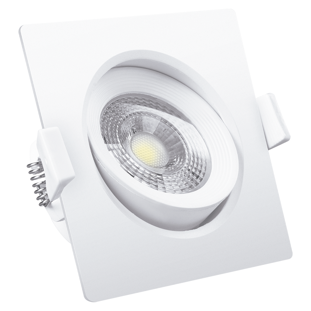 DICROSPOT CUADRADO 3W LED FCOB AC100-240V 6000K FRIO 38º