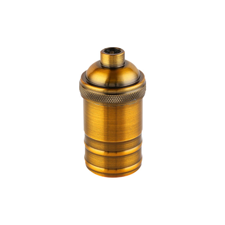 PORTALÁMPARA ALUMINIO E27 VINTAGE BRONCE BRILLANTE