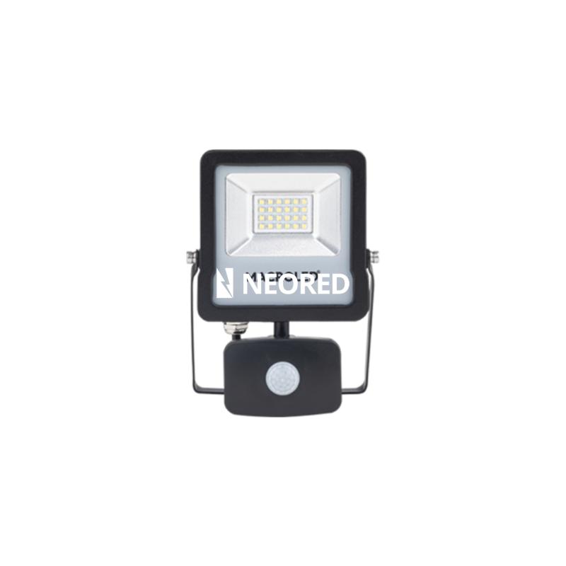 REFLECTOR LED CON SENSOR DE MOVIMIENTO MACROLED 20W AC100-240V FRIO 6500K