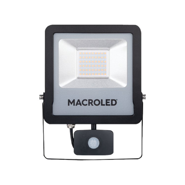 Reflector Linea PRO 50w con sensor de movimiento Macroled frio