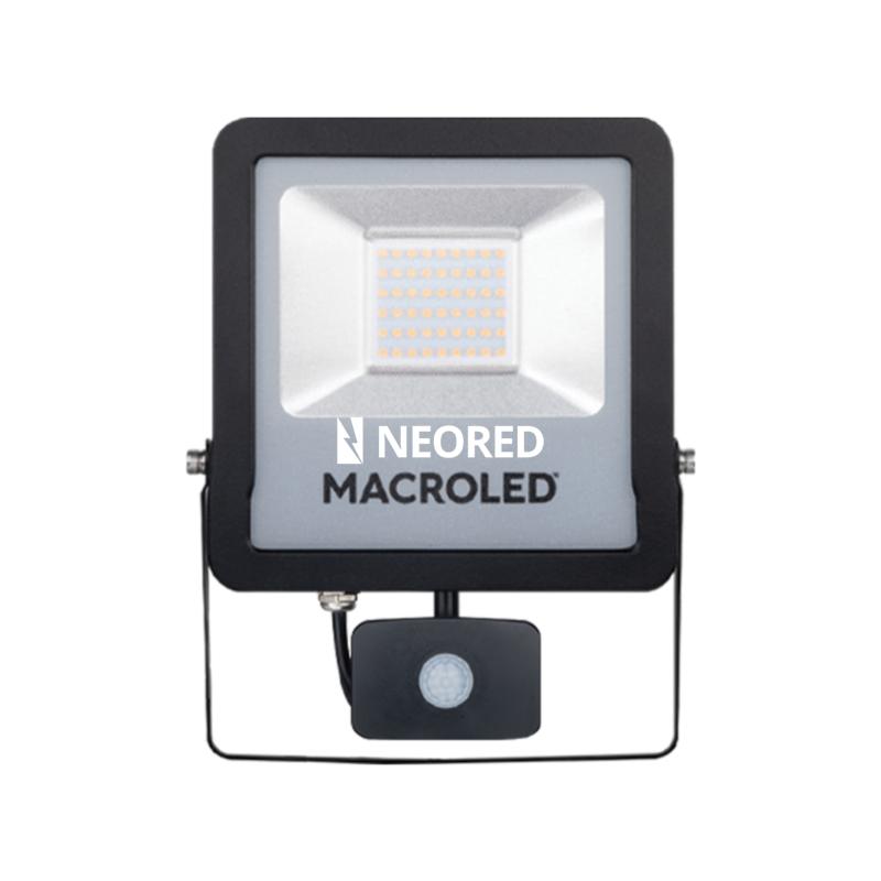 Reflector Linea PRO 50w con sensor de movimiento Macroled frio