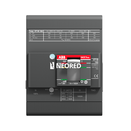 Interruptor Tmax XT tetrapolar In = 63A - Icu = 18kA, Ics = 100% Icu @ 380VCA 