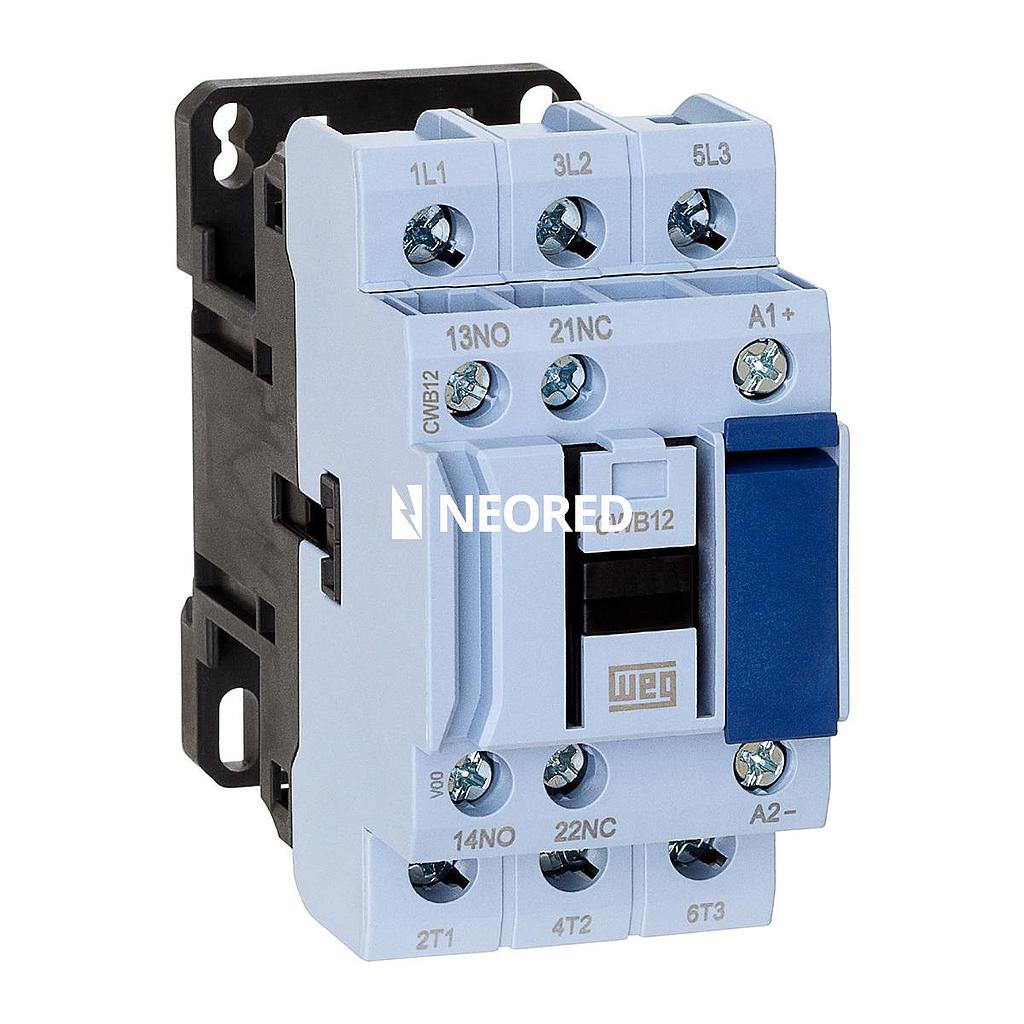 Contactor Tripolar 12A - AC3 - Bob 24Vca - 1NA + 1 NC - CWB12-11-30 D02