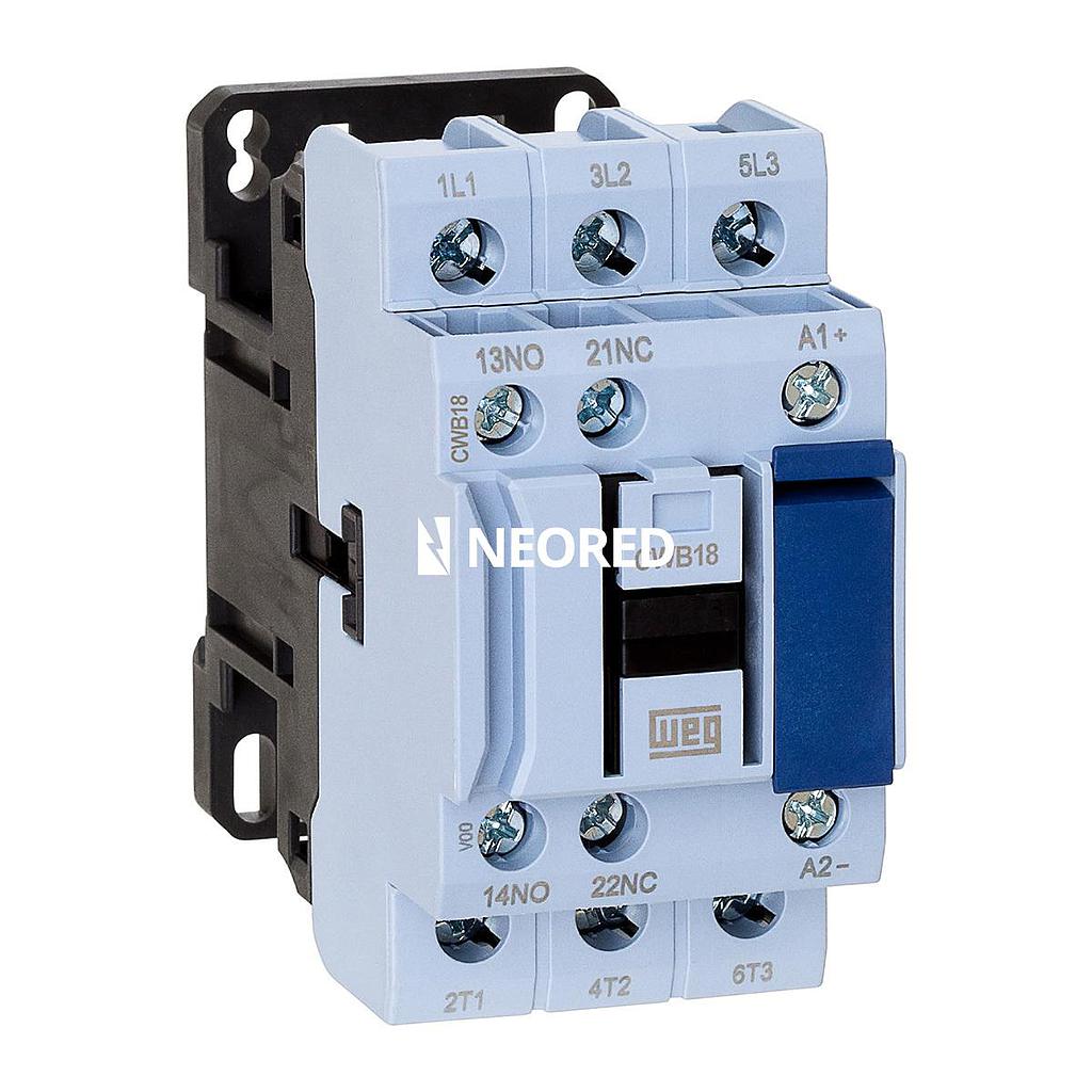 Contactor Tripolar 18A - AC3 - Bob 220Vca - 1NA + 1 NC - CWB18-11-30 D23