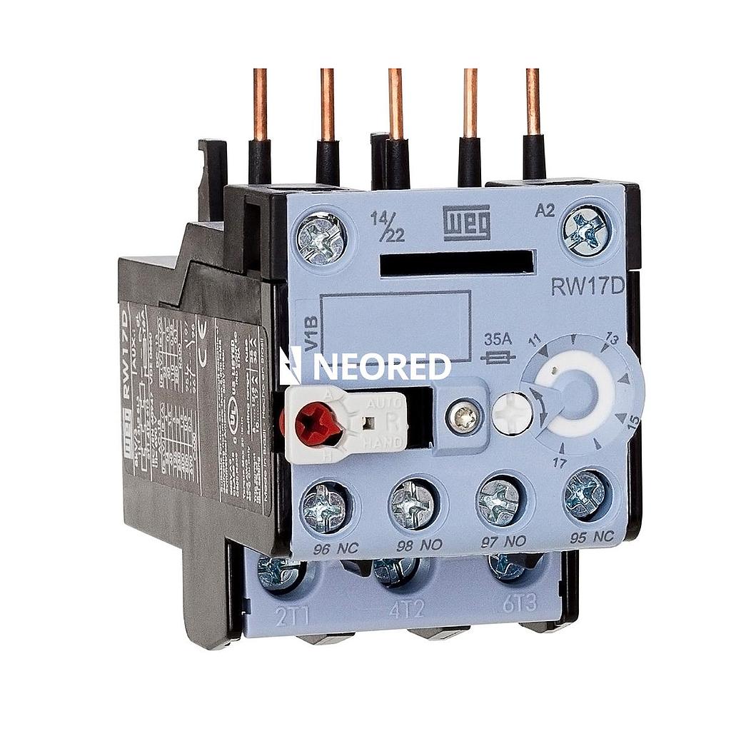 Relés de Sobrecarga para CWC0 - Reg. 1,2-1,8 - Compatibilidad CWC0 7-16 - RW17-1D3-D018
