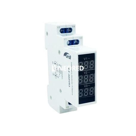 VOLTÍMETRO MODULAR TRIFASICO