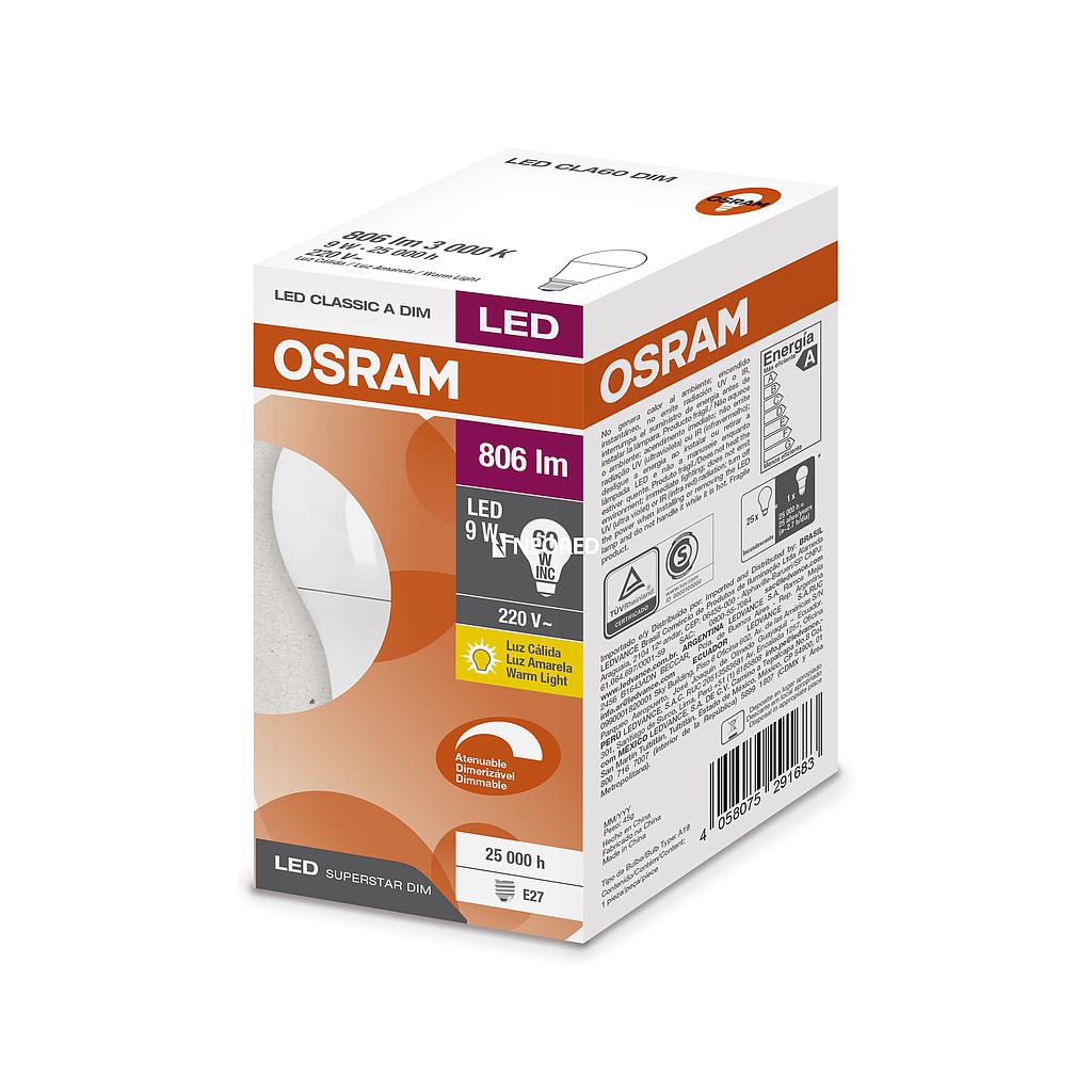 Dis-LED CLASSIC 9W/830 220V E27 X 12 DIM G2