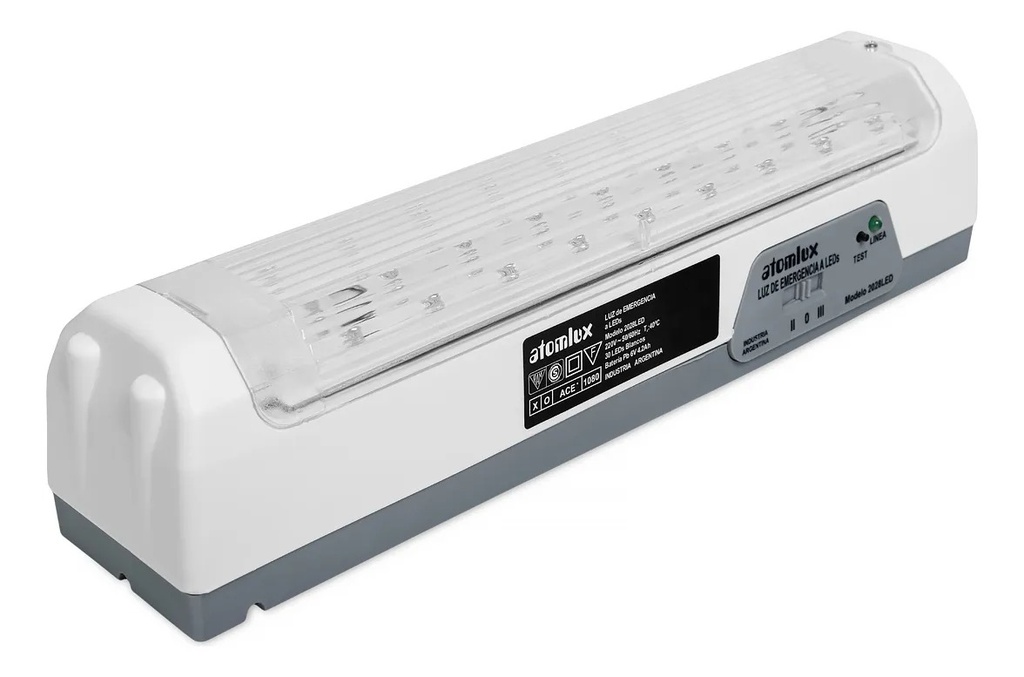 Luminaria Aut. 30 Led's de alto brillo - Autonomía 18 / 24Hs. - Batería de plomo ácido de 6V - 4,2Ah.