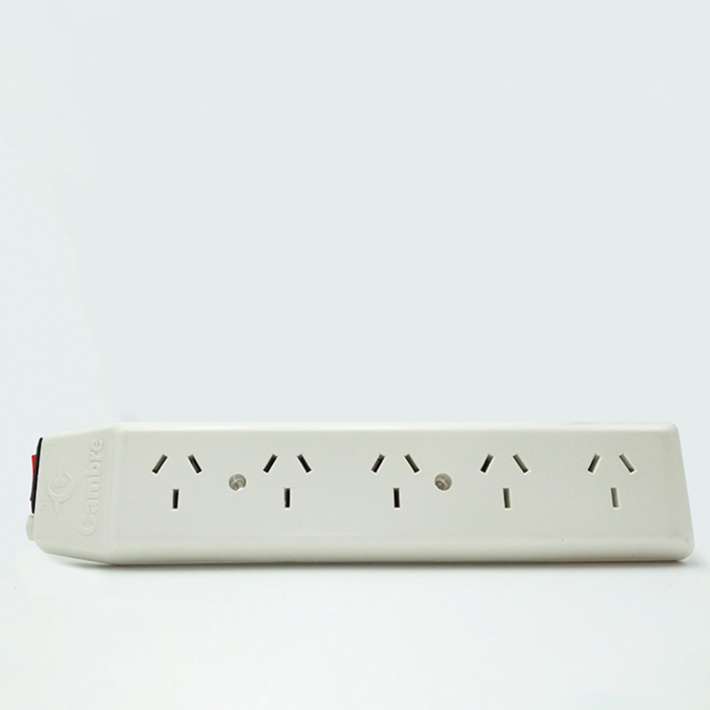 Prolongador de 5 Tomas BLANCO S/CABLE