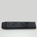 Prolongador de 5 Tomas NEGRO S/CABLE