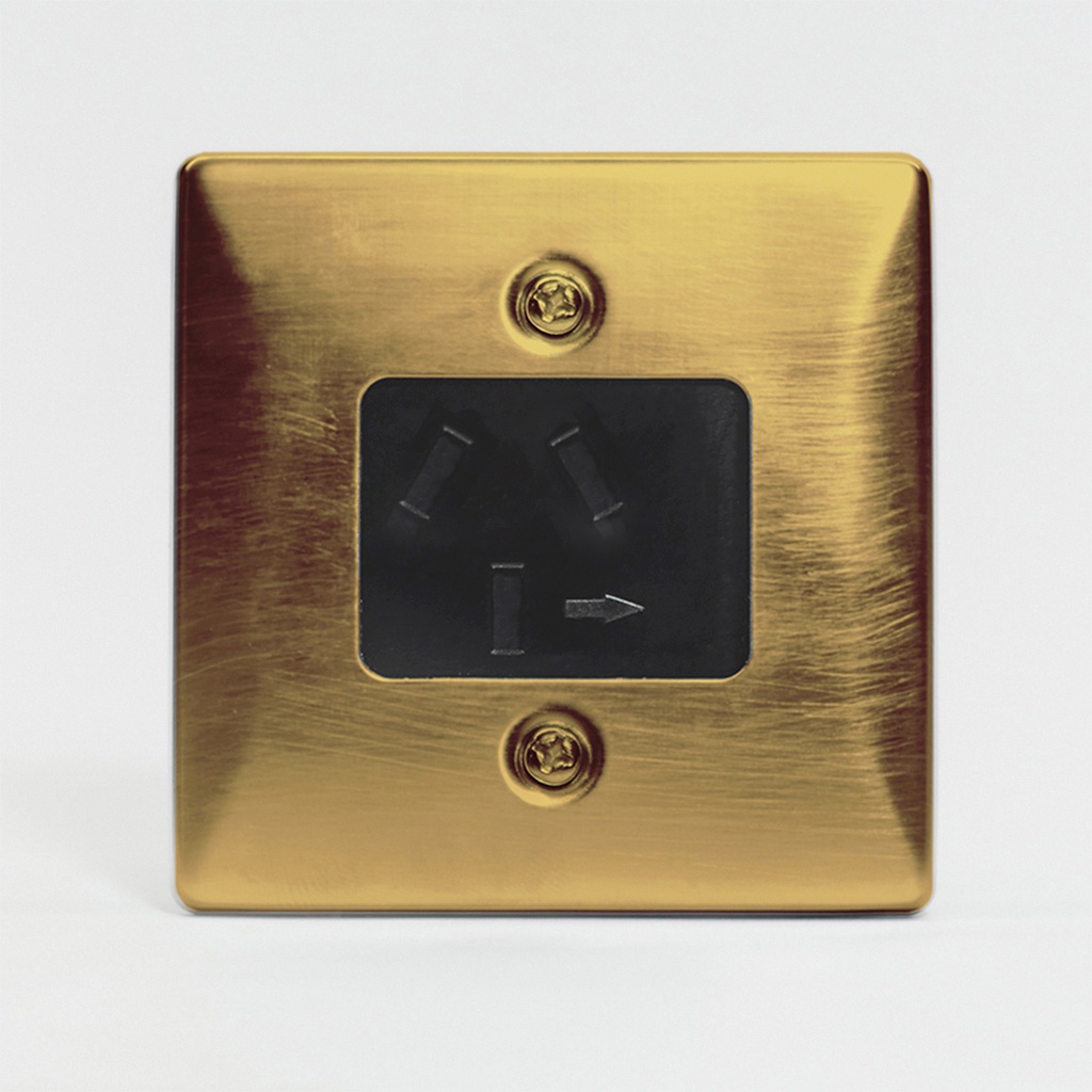 TOMA DE PISO C/TAPA DE BRONCE