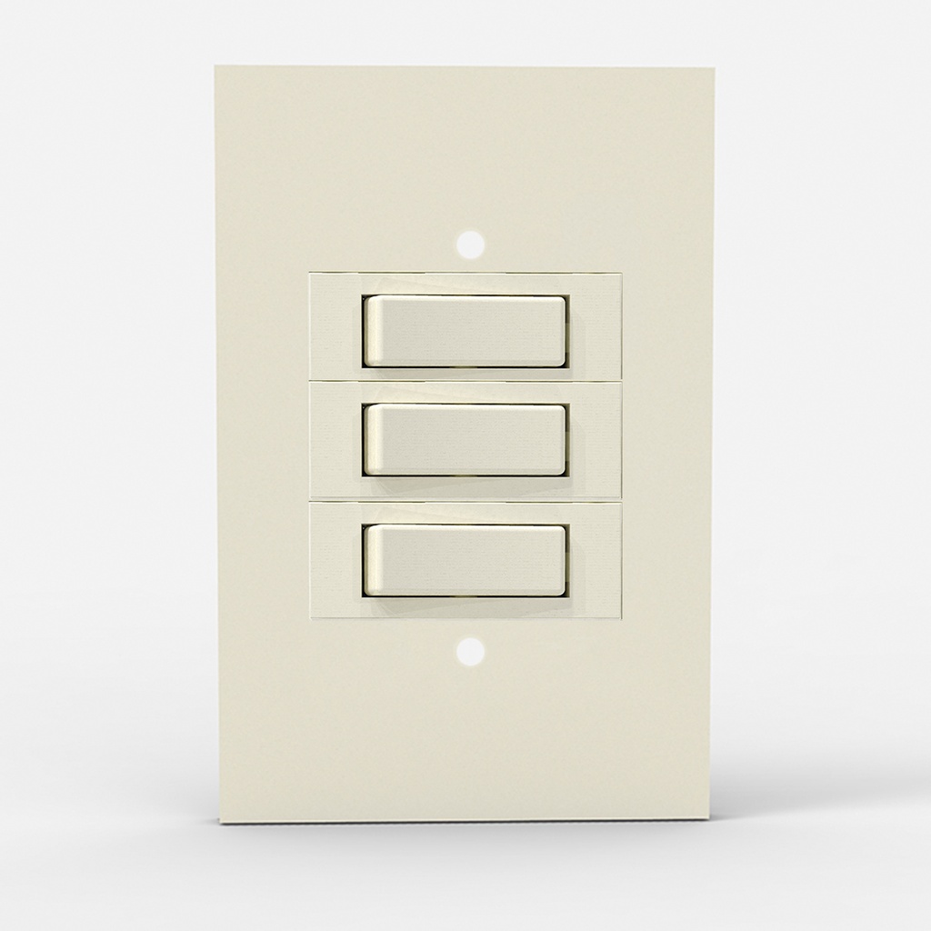 TAPA STD. 3 módulos Blanca - Siglo XXI