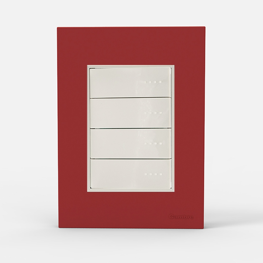 TAPA Y DISTANCIADOR BAUHAUS ROJO