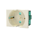 MODULO TOMA SCHUKO 16A. POLARIZADO - BLANCA