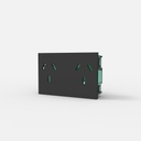 MODULO TOMA BIPOLAR C/TIERRA DOBLE "PREFIT" GRIS 