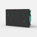 MOD.TOMA BIP.C/TIERRA DOBLE "EASYFIT" SIN DERIVAC. GRIS 