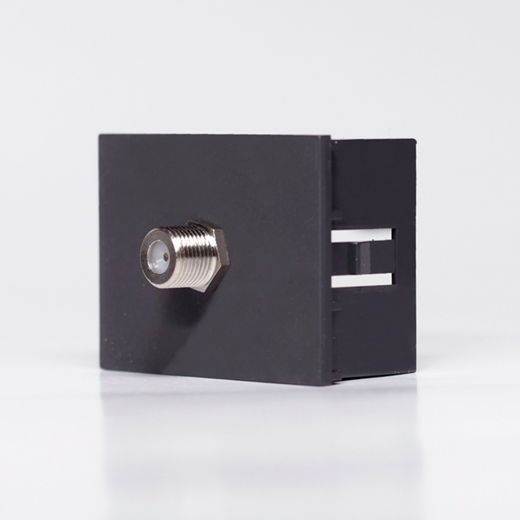 MOD. PARA VIDEO CABLE, UNIVERSAL CON ROSCA - GRIS