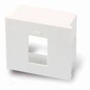 CAJA DE ALOJE PARA MOD.RJ45 Y RJ11 - BLANCA