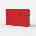 MOD.TOMA DOBLE C/T.P/ENERG.ESTAB.SIN DERIV. - EASYFIT - ROJOS