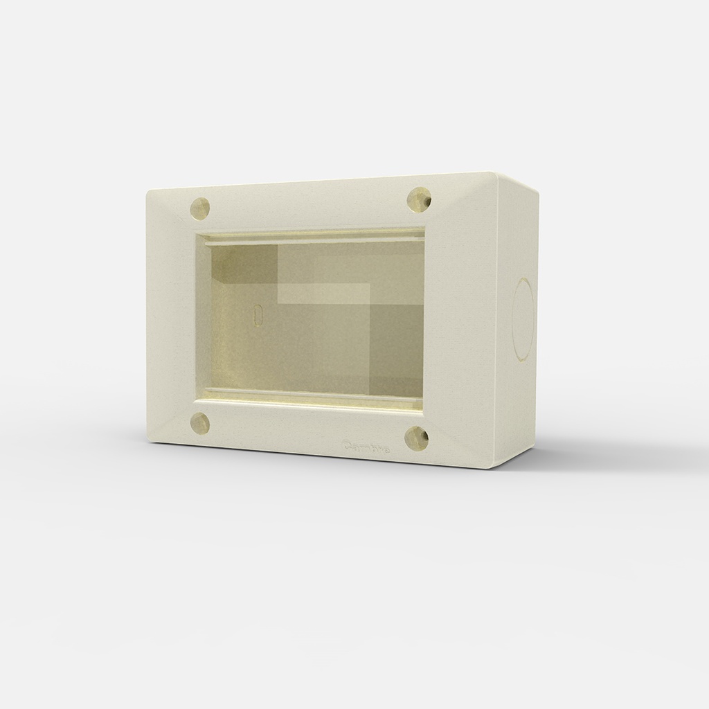 CAJA EXT. SIGLO XXII 4 MODULOS - IP40 - COLOR BLANCO