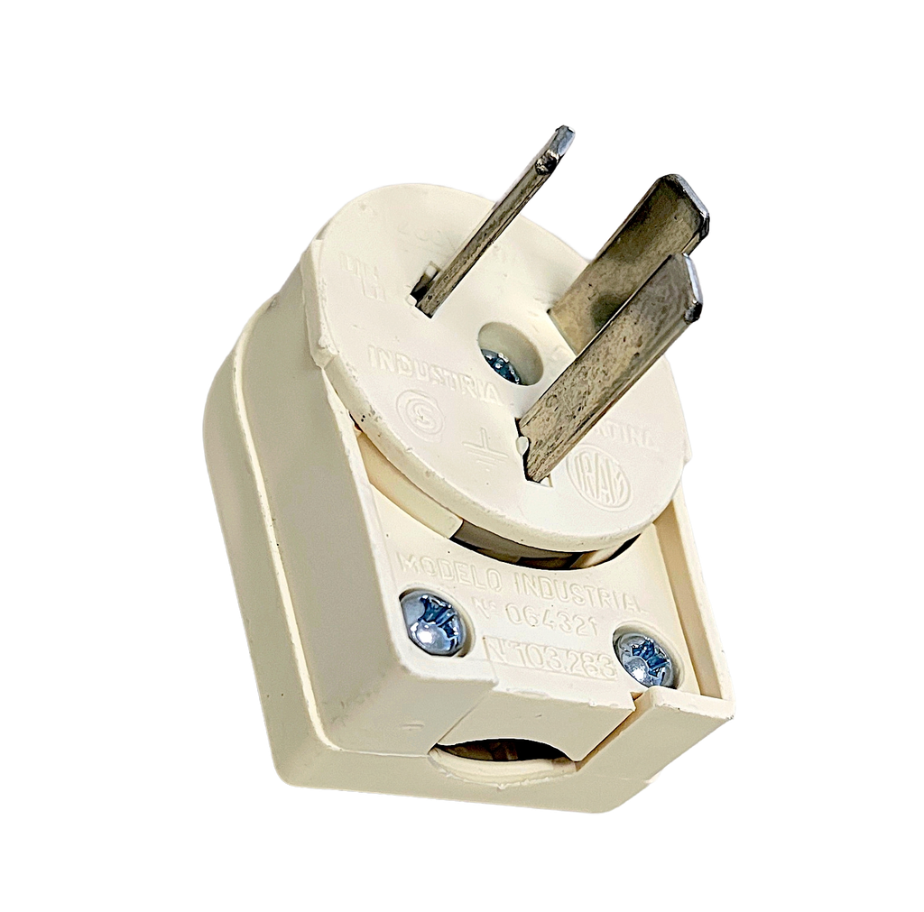 Ficha con toma de tierra salida lateral MA