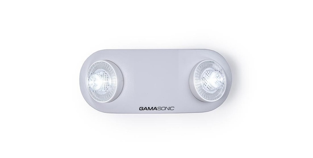 Dis-Luz emergencia autonoma 2 LEDs x 1W Bateria Litio-Ion 3.7v 2.0Ah 3hs - Lente: corredor - Perm.= SI