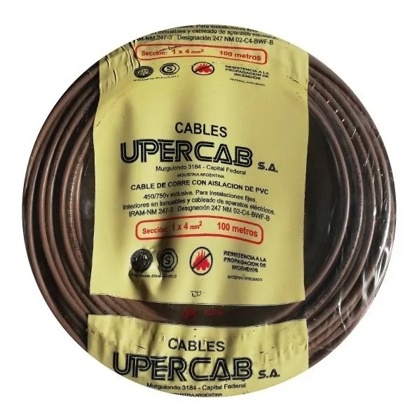 Cable subterraneo 4x10 mm Upercab