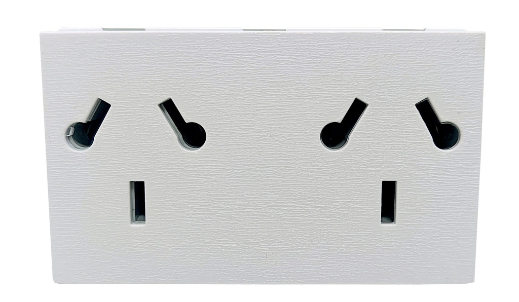 Mod toma 220+T=220s-Tx2 BLA 10A 3M doble