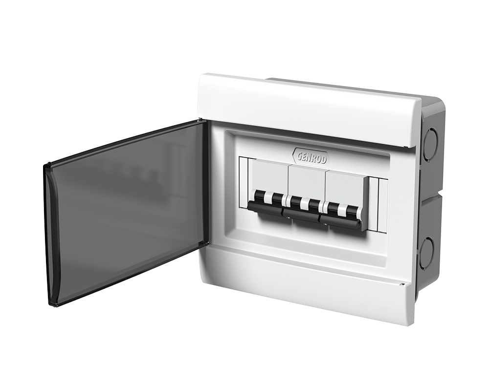 Caja de embutir p/ 8 mód. DIN pta fume ( ex 04486BPEN)