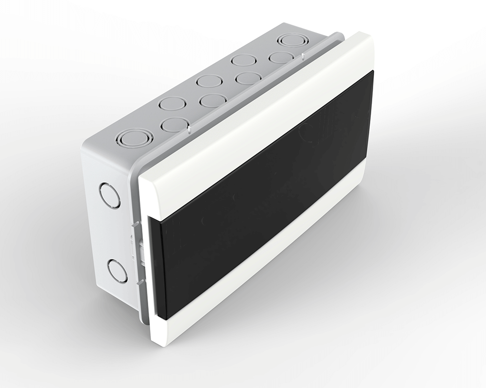 Caja de embutir p/ 16 mód. DIN pta fume