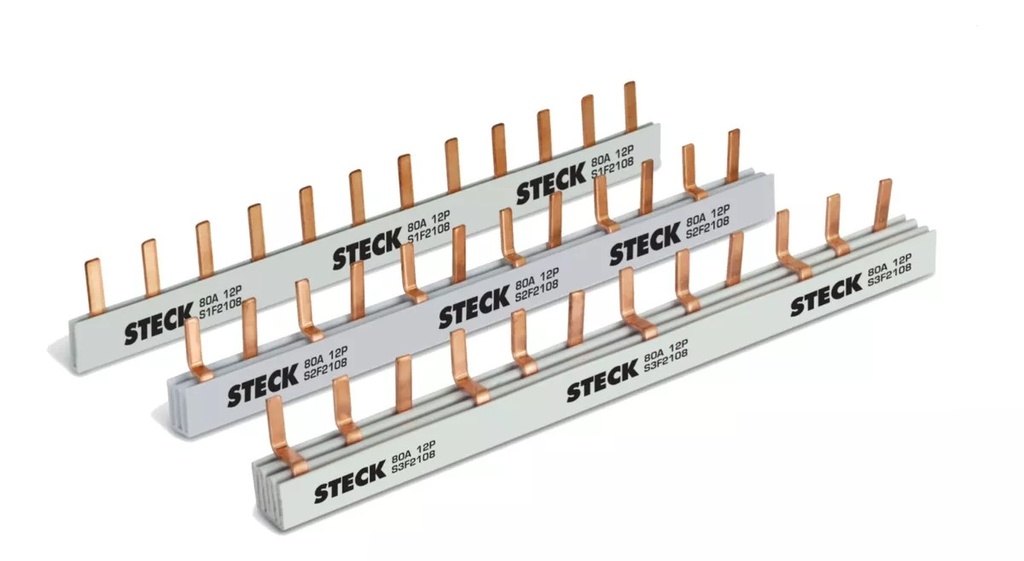 BARRA BIFASICA 80A 220/440V 2X6POLOS DIN S2F210B